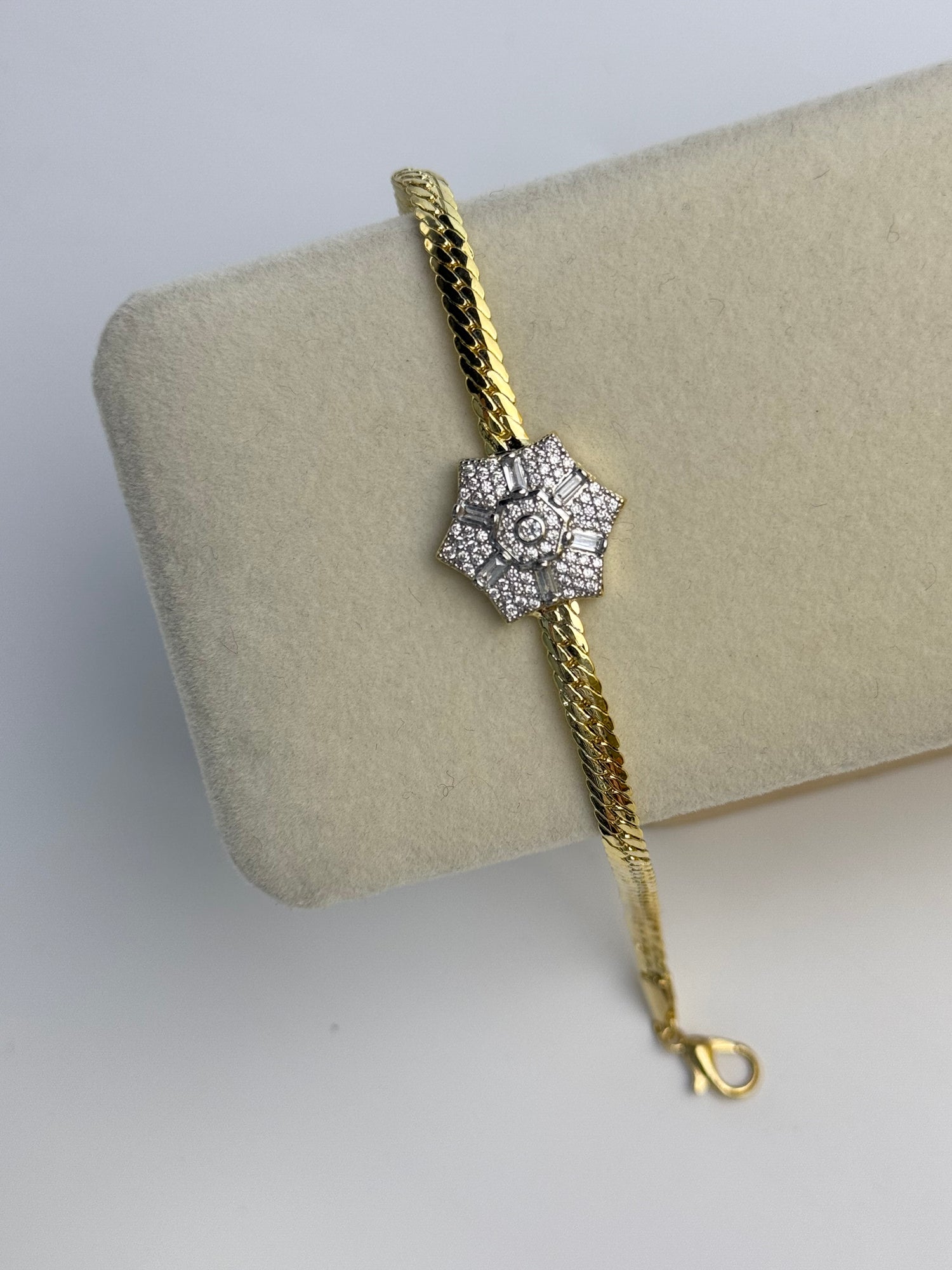 ZEMA TAŞLI GOLD BİLEKLİK