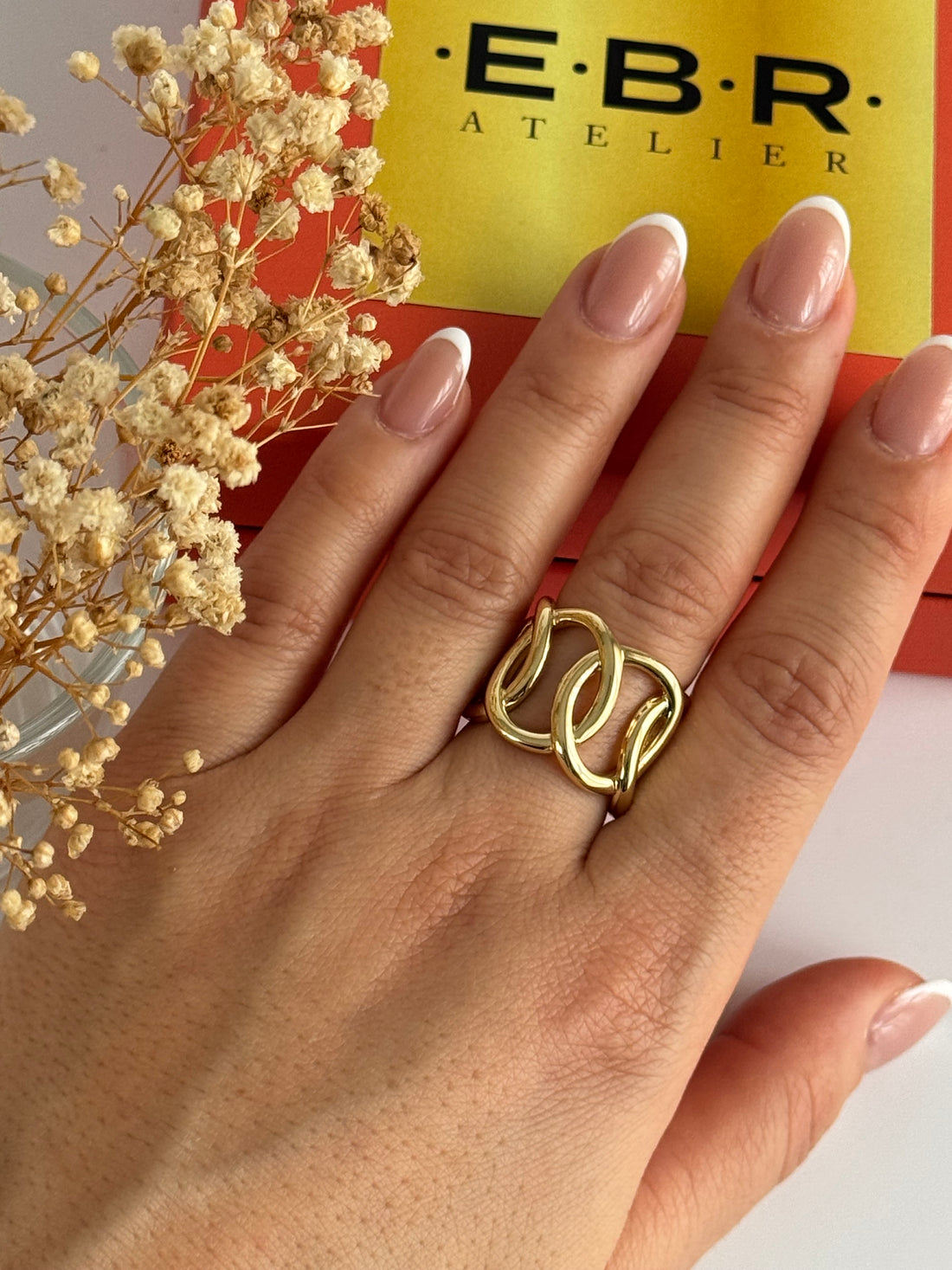 İTHAL ZİNCİR DETAYLI GOLD AYARLANABİLİR YÜZÜK