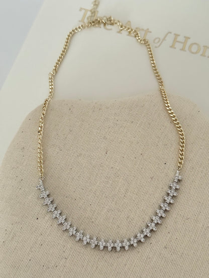 ELODİE TAŞ DETAYLI GOLD KOLYE