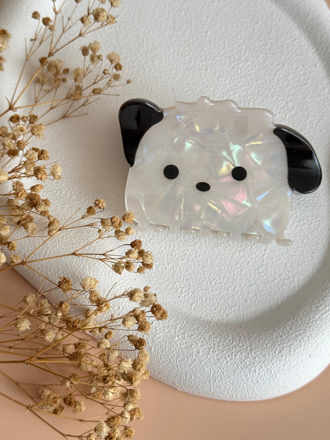 İTHAL KÖPEK DESENLİ KEMİK MANDAL TOKA