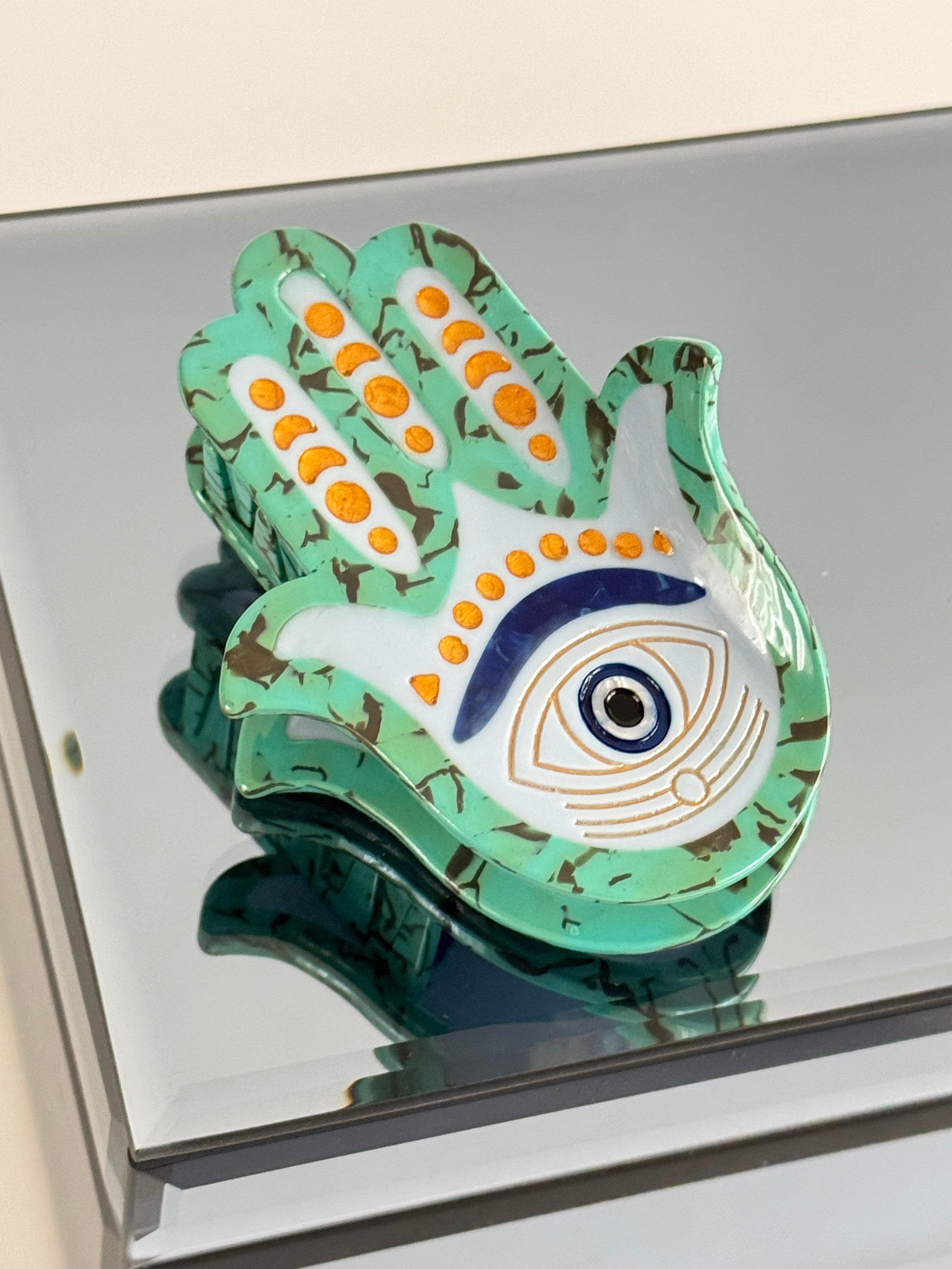 İTHAL FATIMA ANA ELİ KEMİK MANDAL TOKA