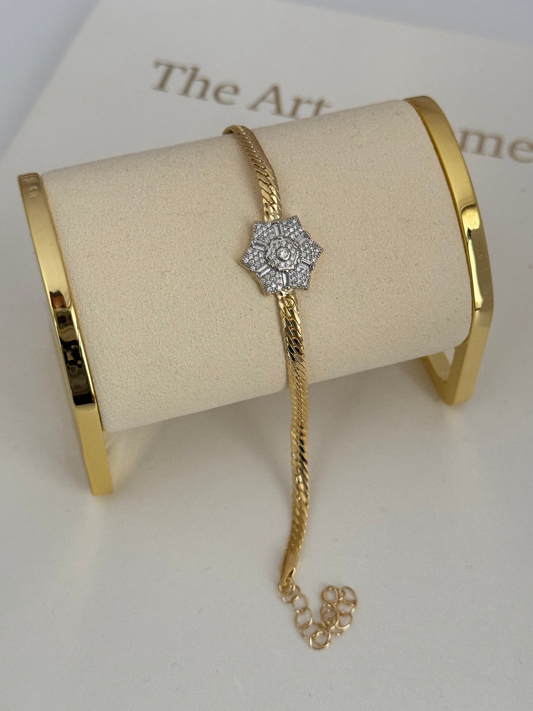 ZEMA TAŞLI GOLD BİLEKLİK