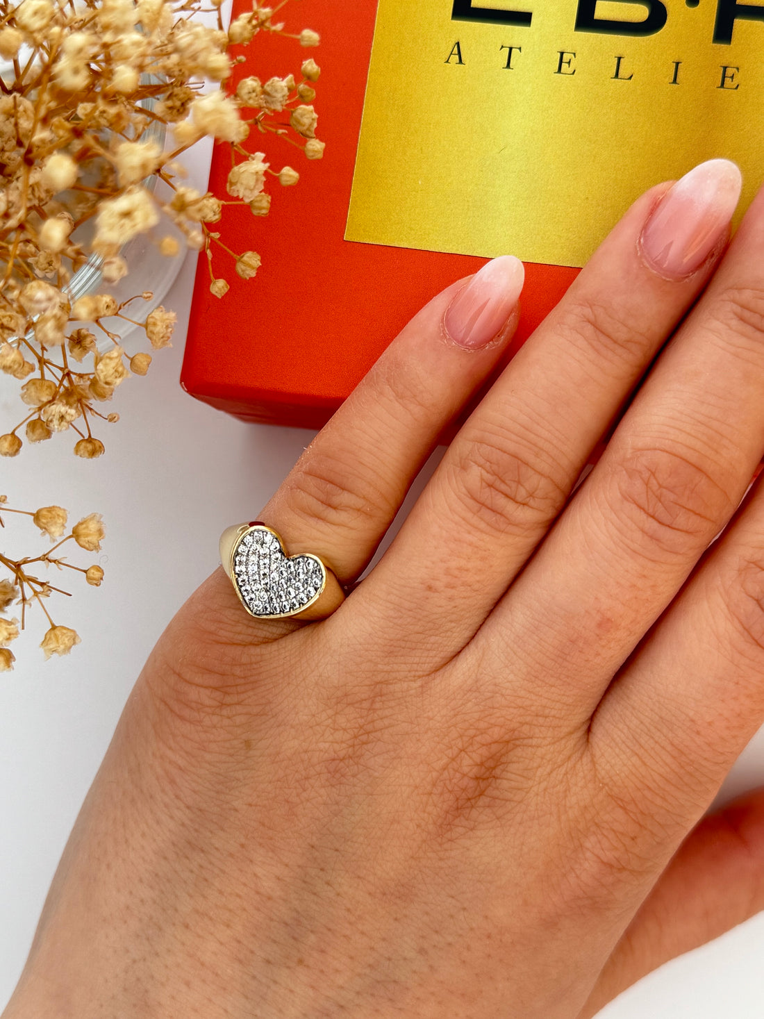 KALPLİ TAŞ DETAYLI AYARLANABİLİR SERÇE PARMAK YÜZÜK