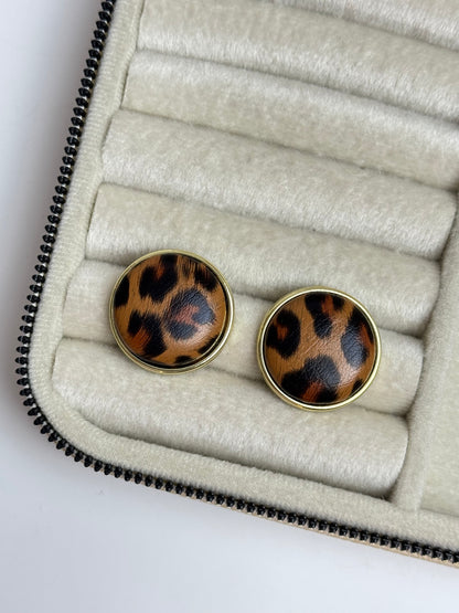 İTHAL LEOPAR OVAL MARKA MODEL KÜPE