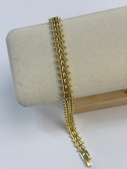 İTHAL KORDON DETAYLI GOLD BİLEKLİK