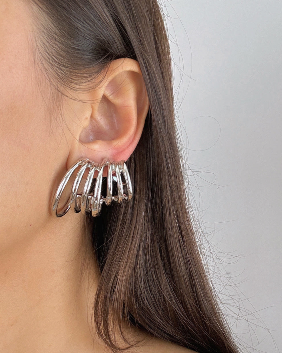 İTHAL SARMAL SİLVER KÜPE