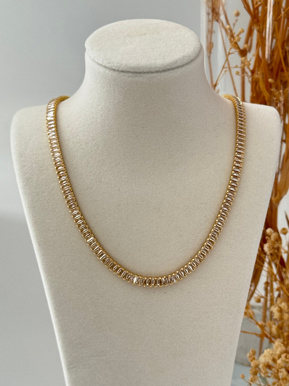 İTHAL SU YOLU KALIN GOLD KOLYE