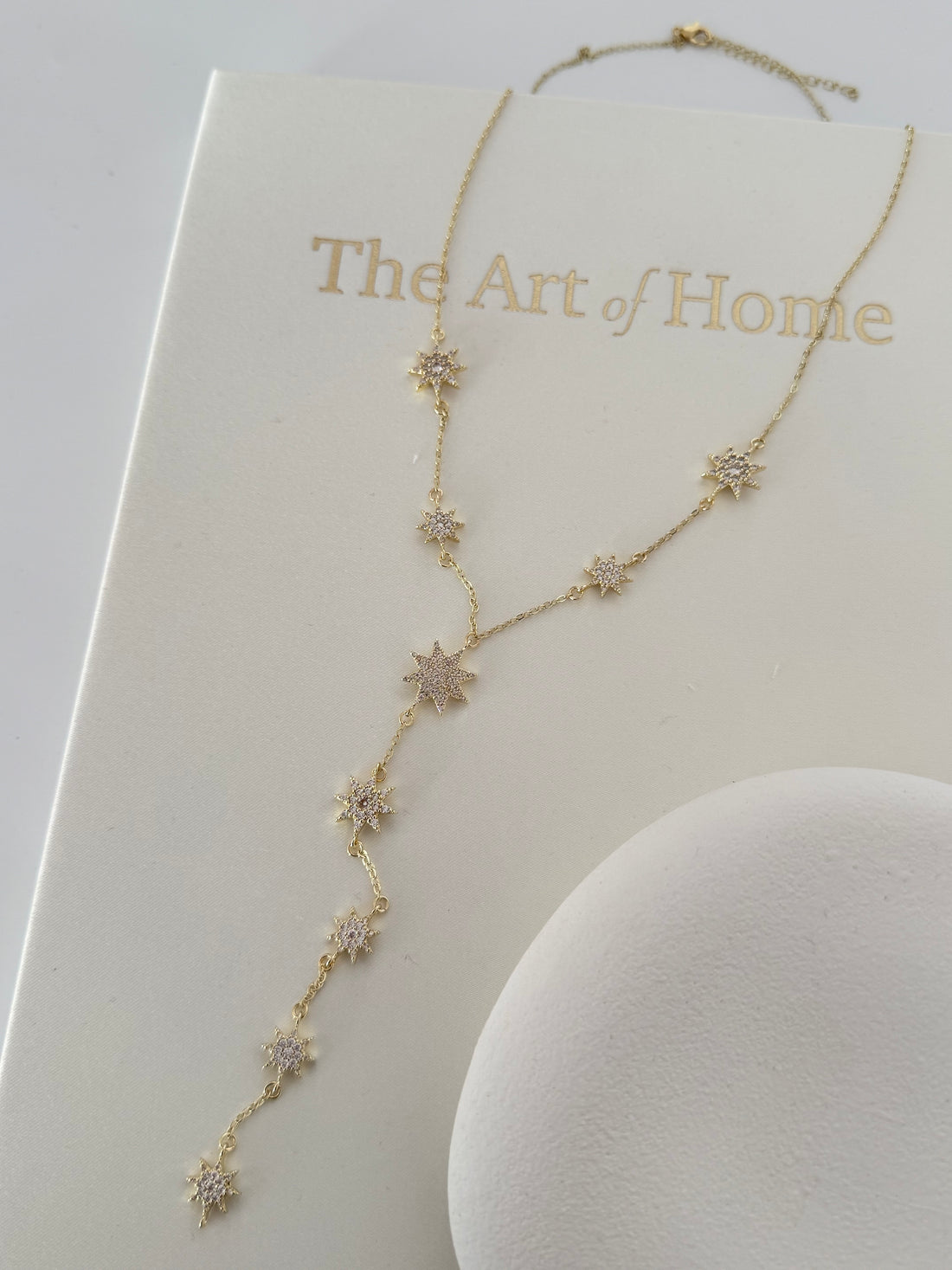 VİRELLE YILDIZ DETAYLI Y KOLYE