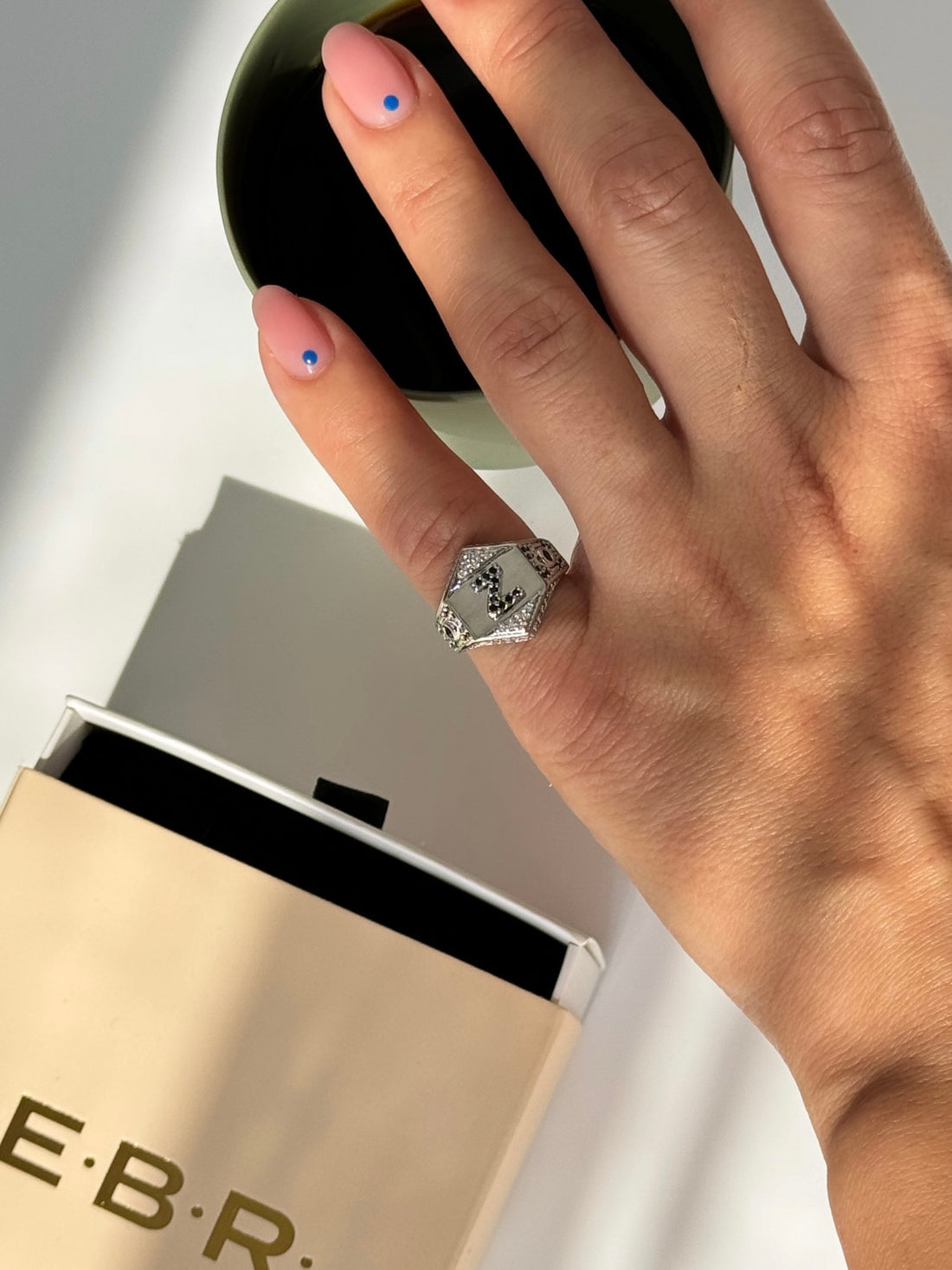 İTHAL Z HARF AYARLANABİLİR SİLVER SERÇE PARMAK YÜZÜK