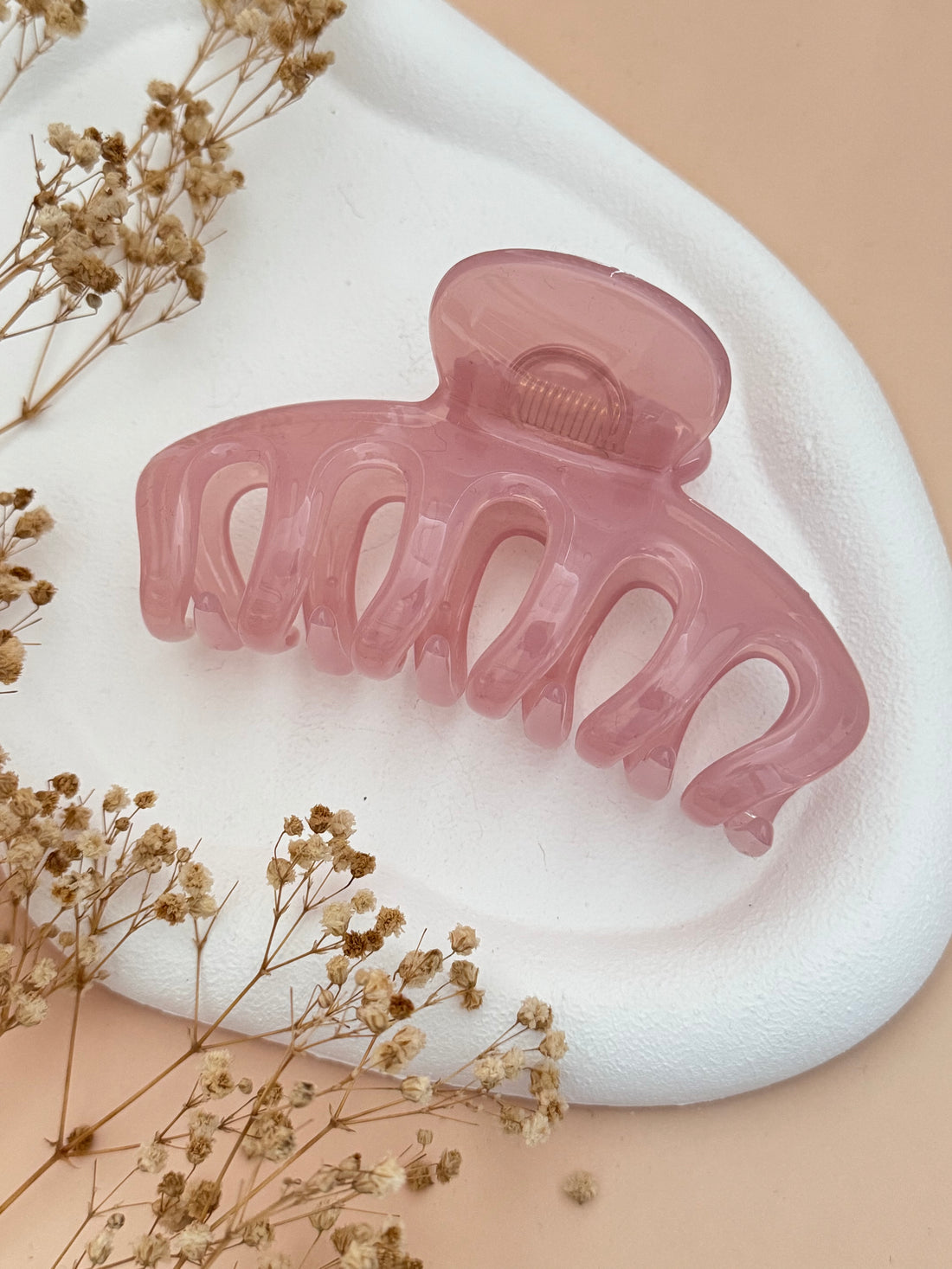 İTHAL KIRILMAZ GARANTİLİ PEMBE AKRİLİK MANDAL TOKA