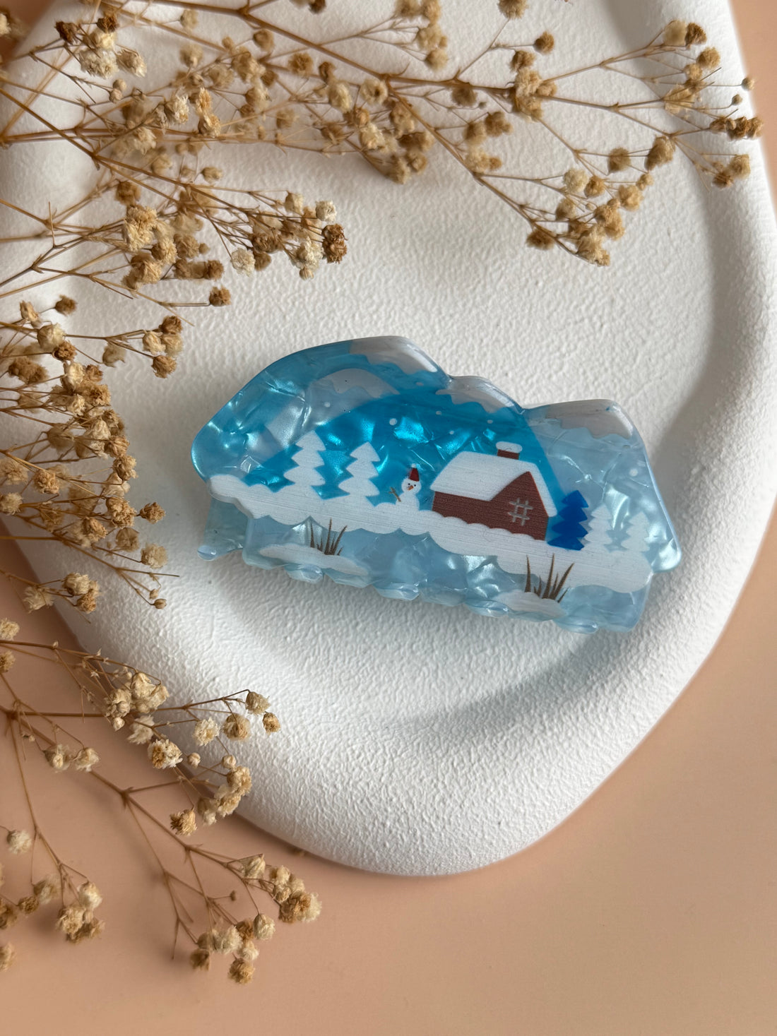 İTHAL KAR DETAYLI KEMİK MANDAL TOKA