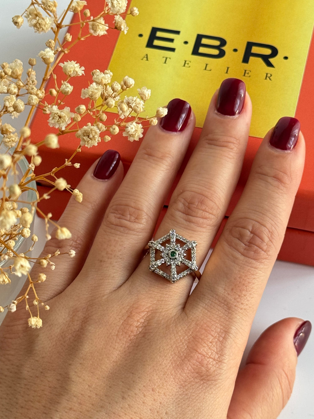 İTHAL TAŞLI GOLD AYARLANABİLİR YÜZÜK