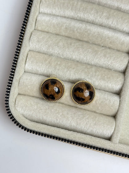 İTHAL LEOPAR OVAL MARKA MODEL KÜPE