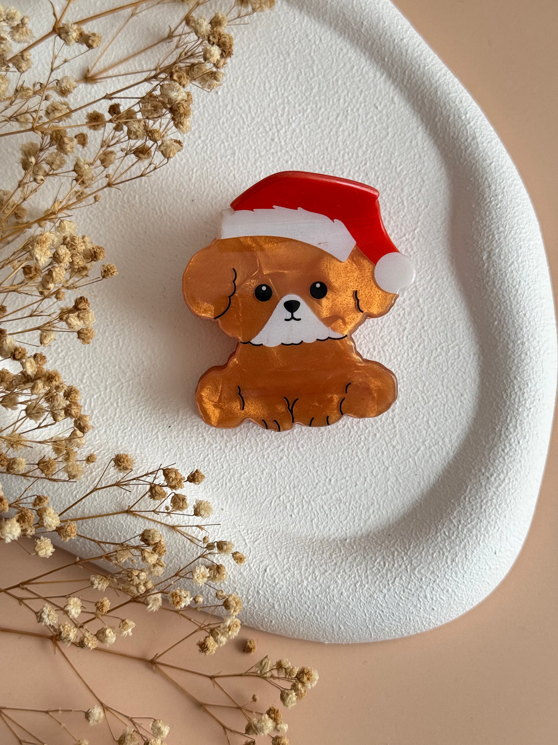 İTHAL YILBAŞI KONSEPTLİ KÖPEK KEMİK MANDAL TOKA