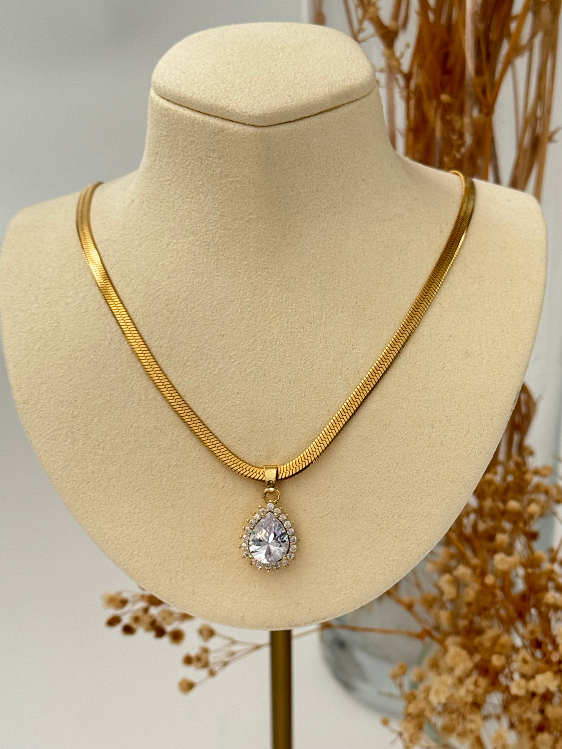 MAHRUZE İTALYAN ZİNCİR GOLD ÇELİK KOLYE