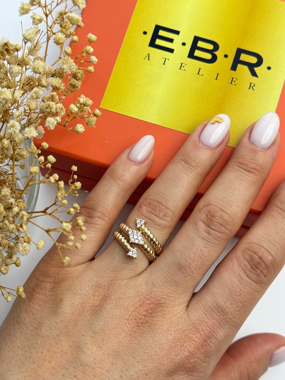 İTHAL OK DETAYLI GOLD AYARLANABİLİR YÜZÜK