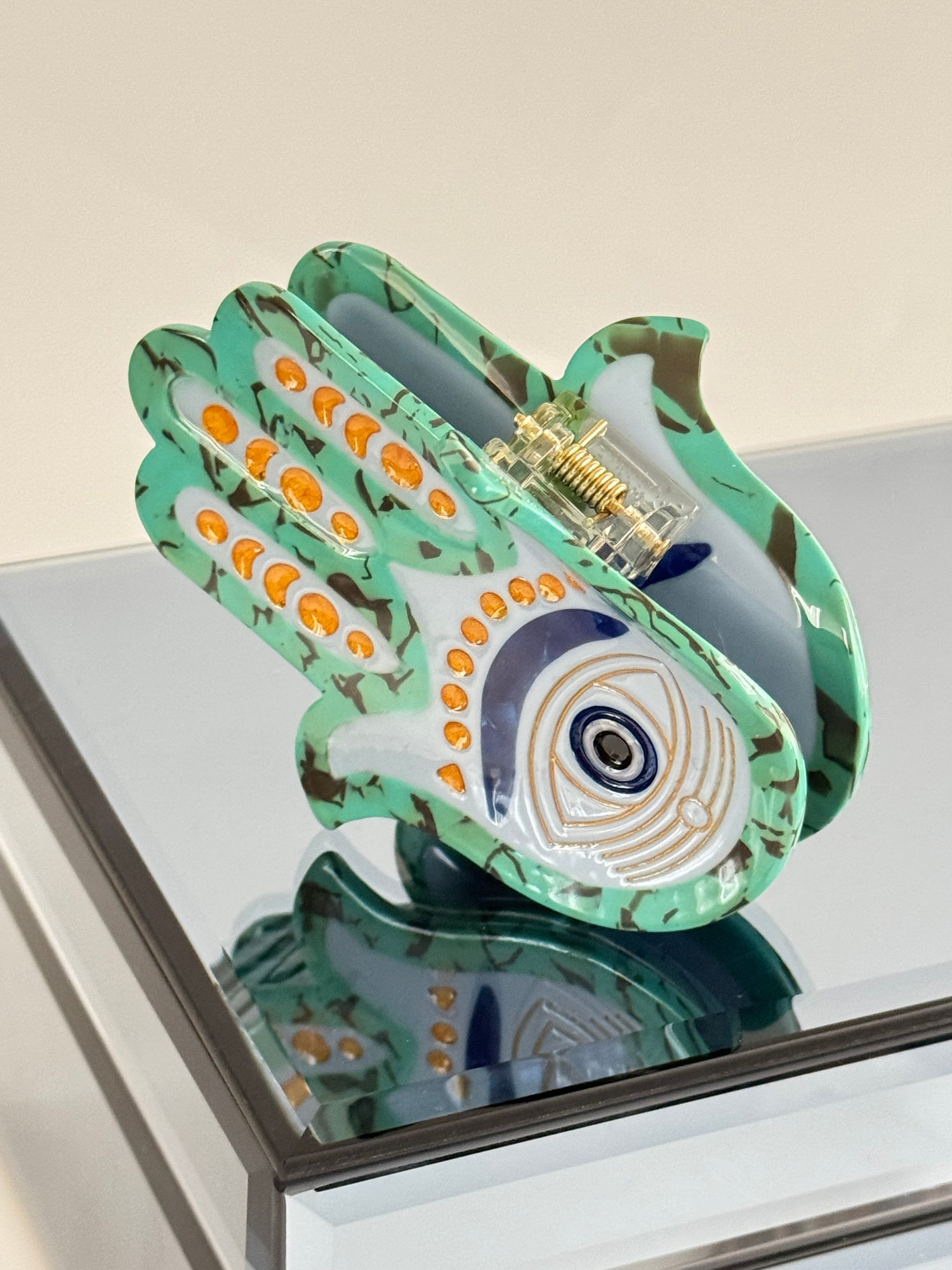 İTHAL FATIMA ANA ELİ KEMİK MANDAL TOKA