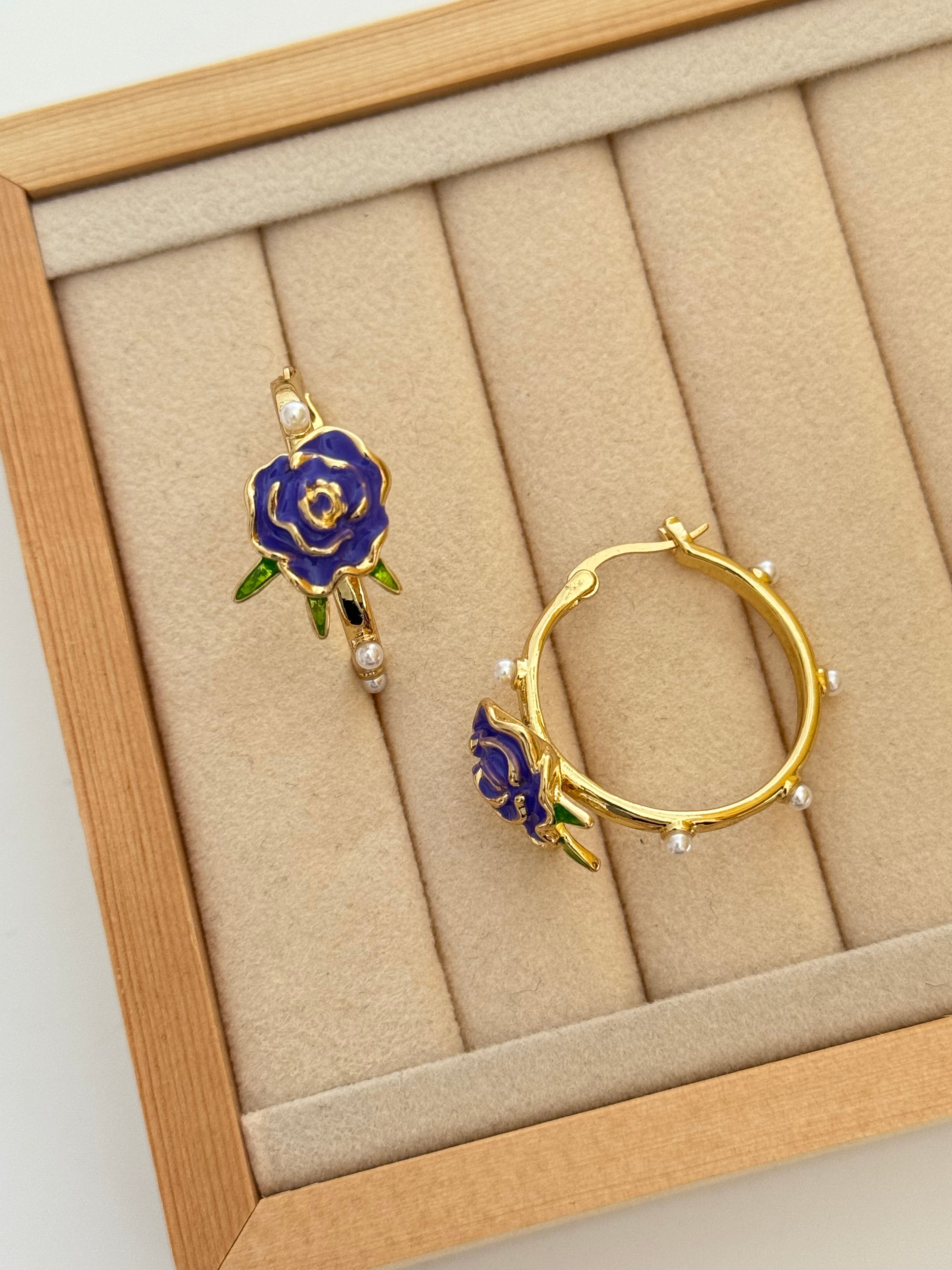 FLEORA GOLD MOR HALKA KÜPE