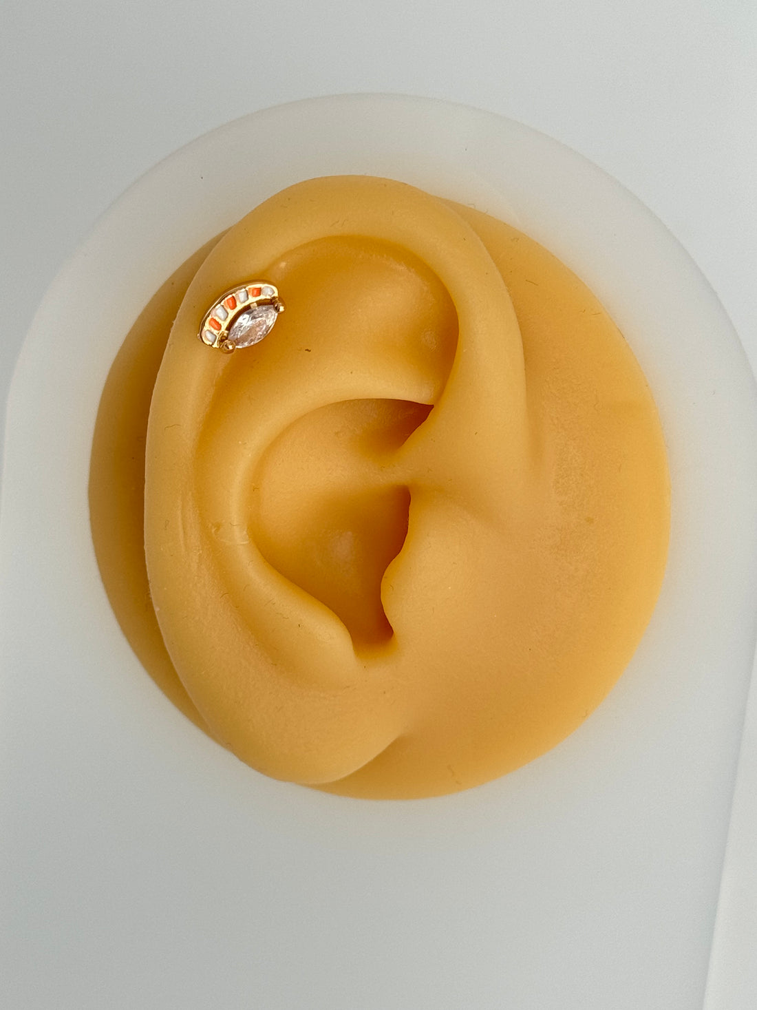 İTHAL RENKLİ GÖZ DETAYLI GOLD PİERCİNG