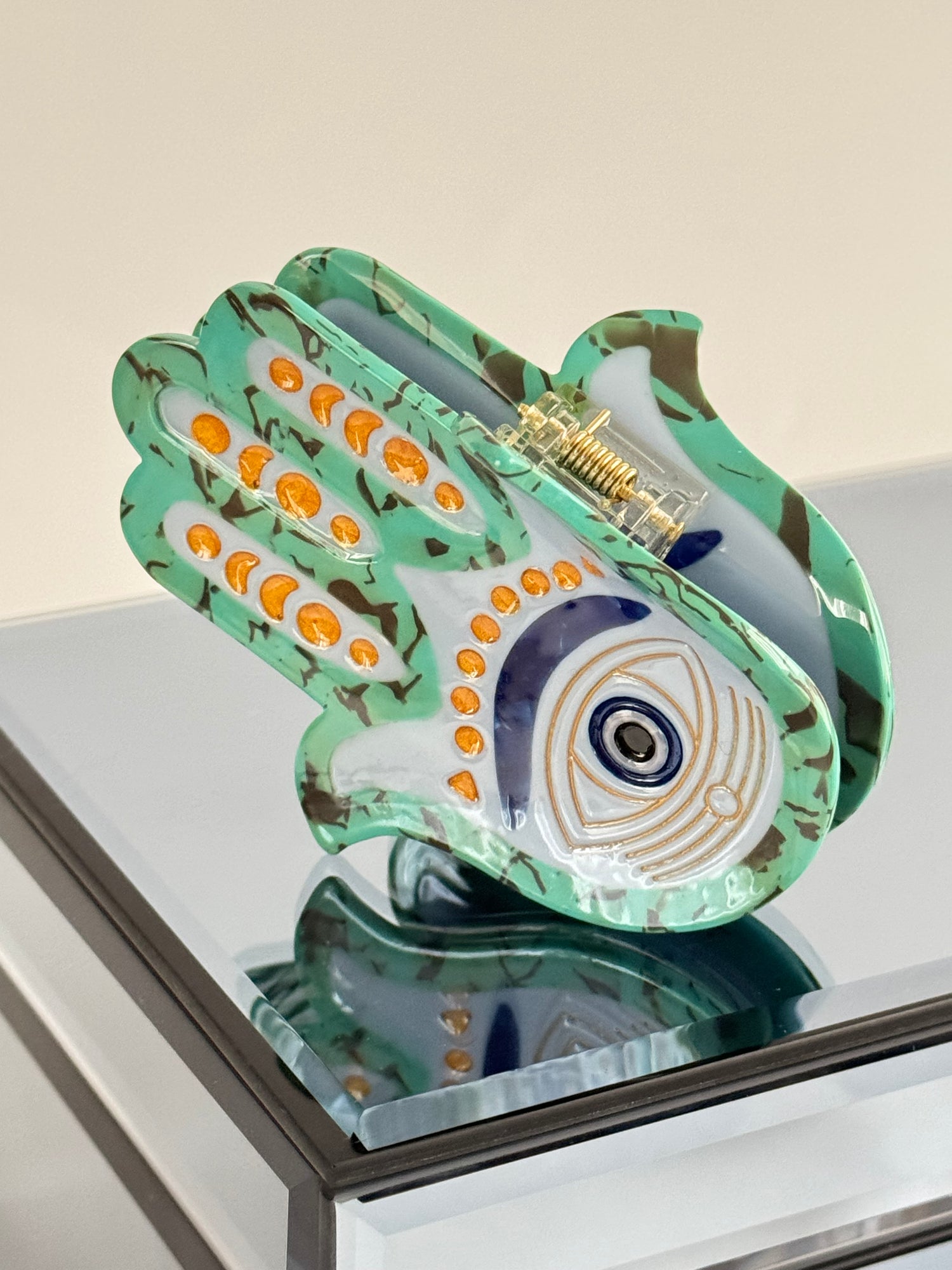 İTHAL FATIMA ANA ELİ KEMİK MANDAL TOKA