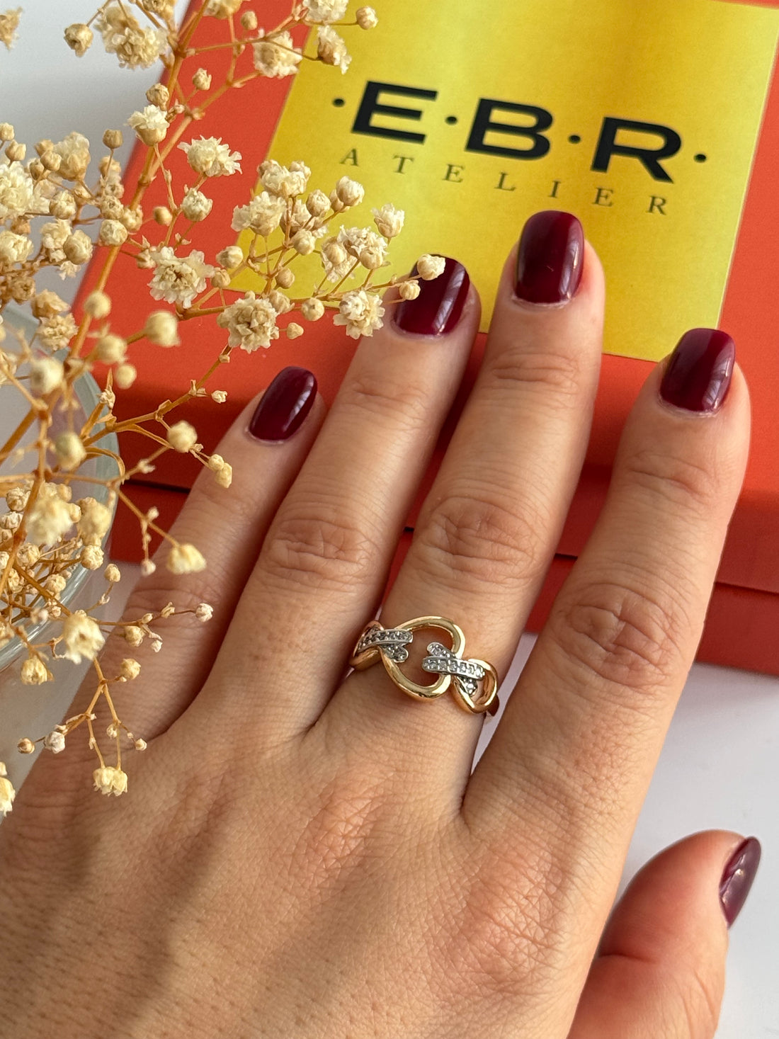 İTHAL TAŞLI GOLD AYARLANABİLİR YÜZÜK