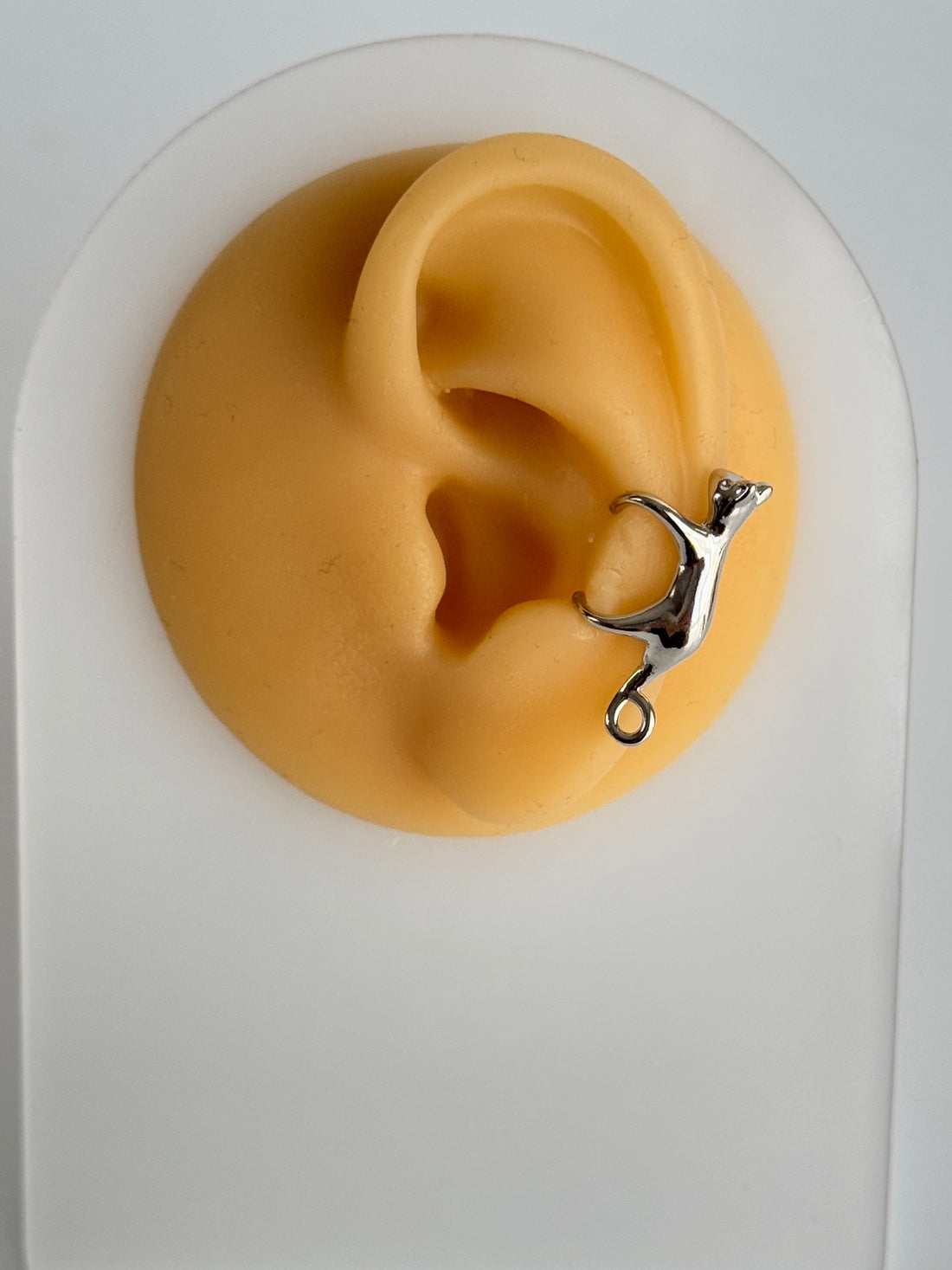 İTHAL KEDİLİ SİLVER KIKIRDAK KÜPE EARCUFF