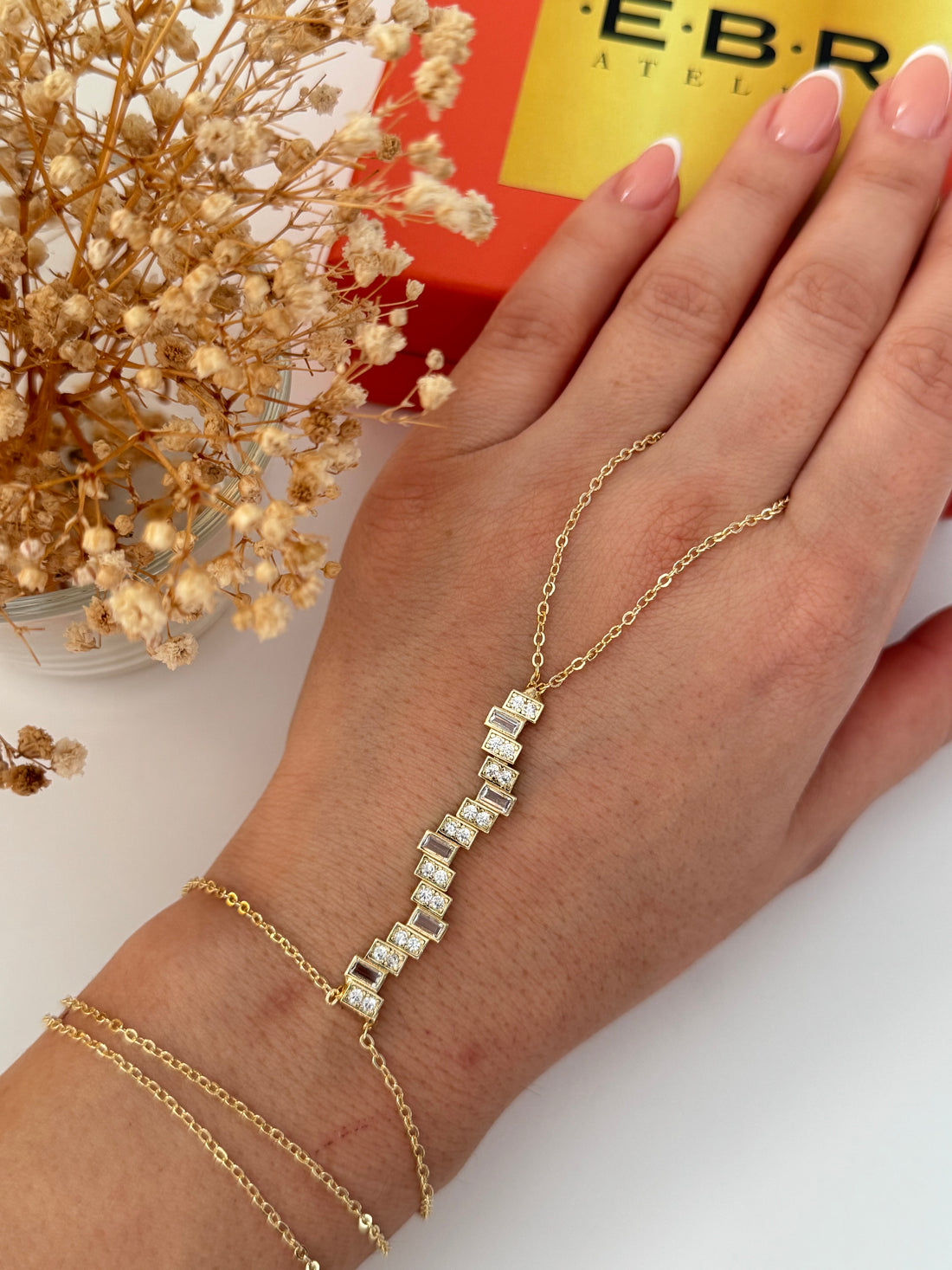 İTHAL ZİKZAK DETAYLI GOLD ŞAHMERAN