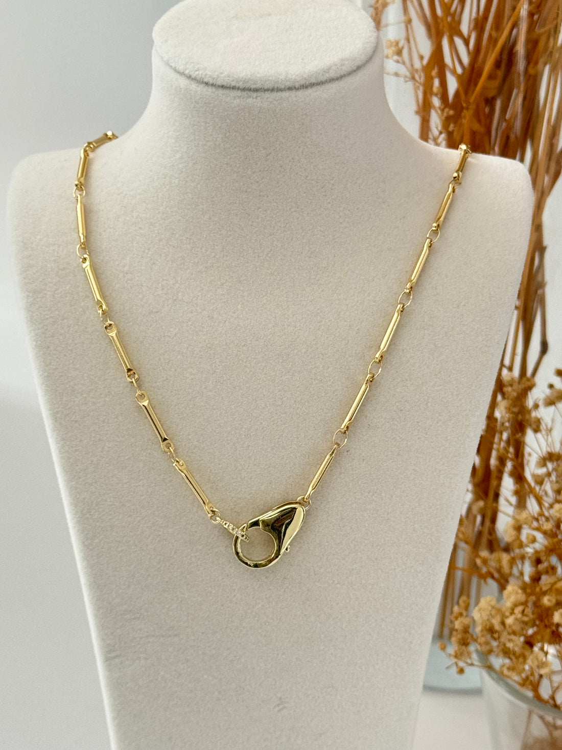 İTHAL ISTAKOZ PENÇELİ GOLD KOLYE