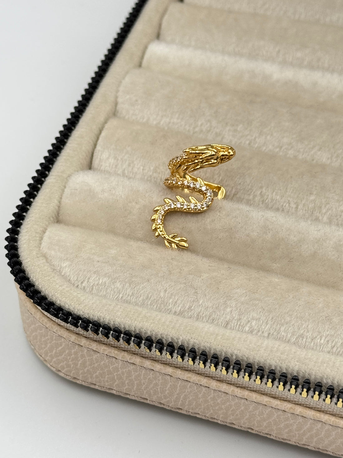 İTHAL DRAGON GOLD KIKIRDAK KÜPE EARCUFF