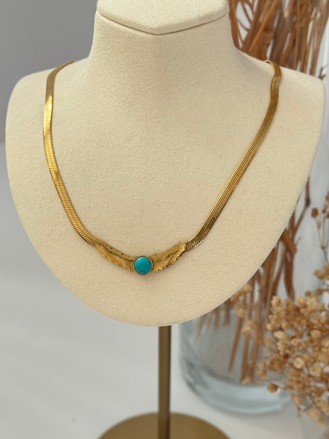 KALPLİ MELEK KANADI DETAYLI GOLD İTALYAN ZİNCİRLİ ÇELİK KOLYE