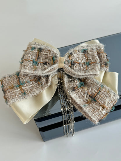 İTHAL  TÜVİT KUMAŞLI KREM FİYONKLU TOKA