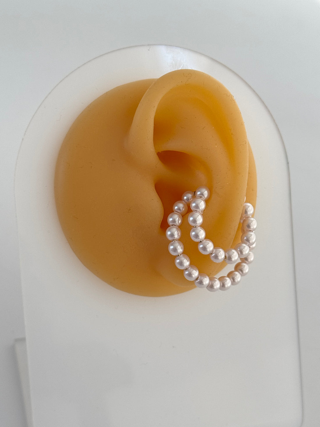 İTHAL İNCİLİ SİLVER KIKIRDAK KÜPE EARCUFF