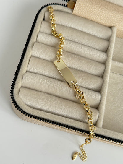 İTHAL GOLD KÜNYE BİLEKLİK