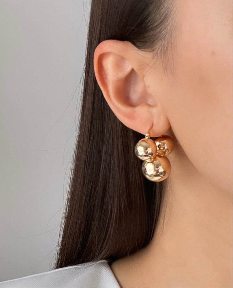 İTHAL MİCKEY MOUSE BÜYÜK BOY GOLD KÜPE