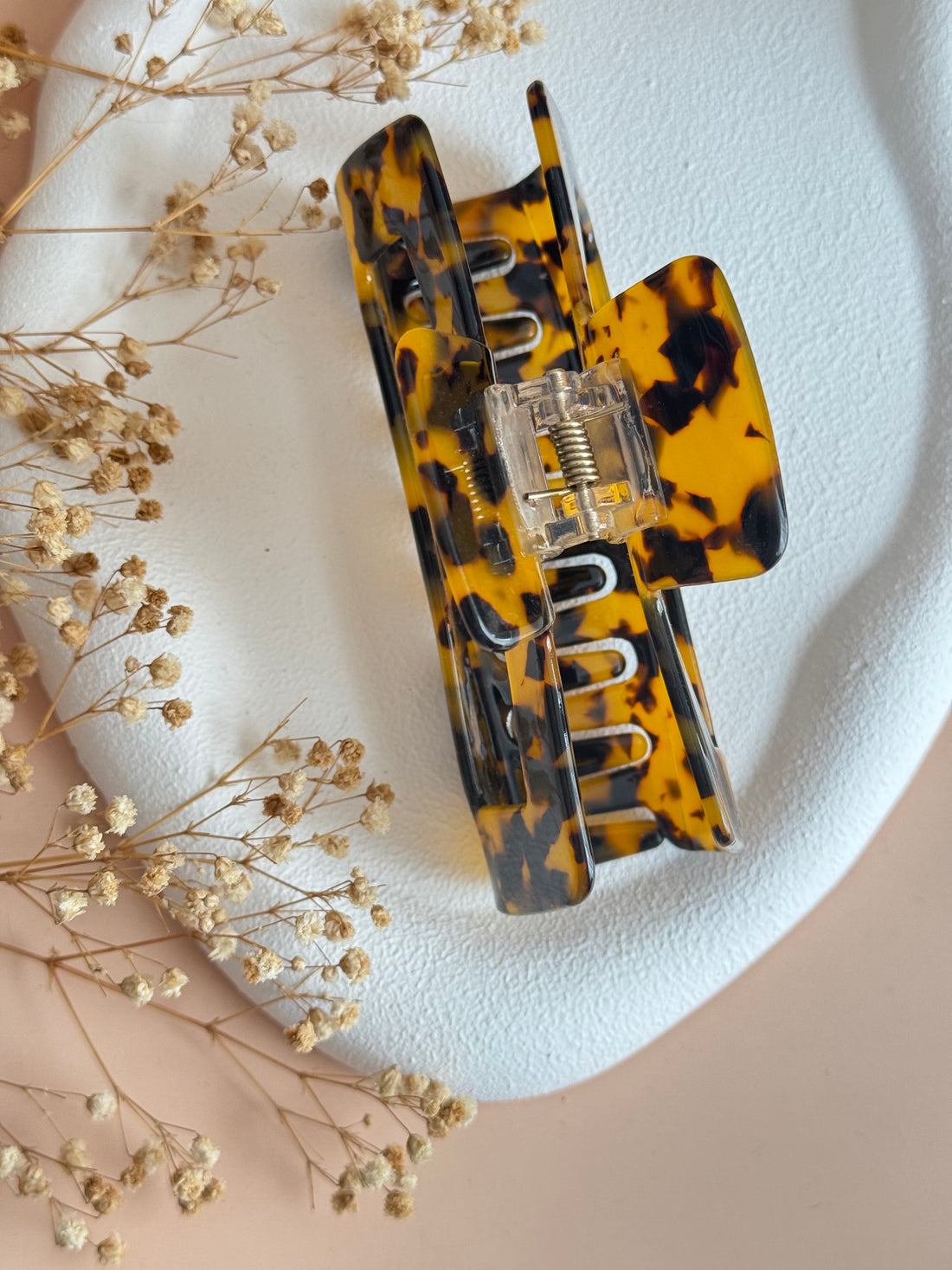 İTHAL LEOPARLI BÜYÜK KEMİK MANDAL TOKA