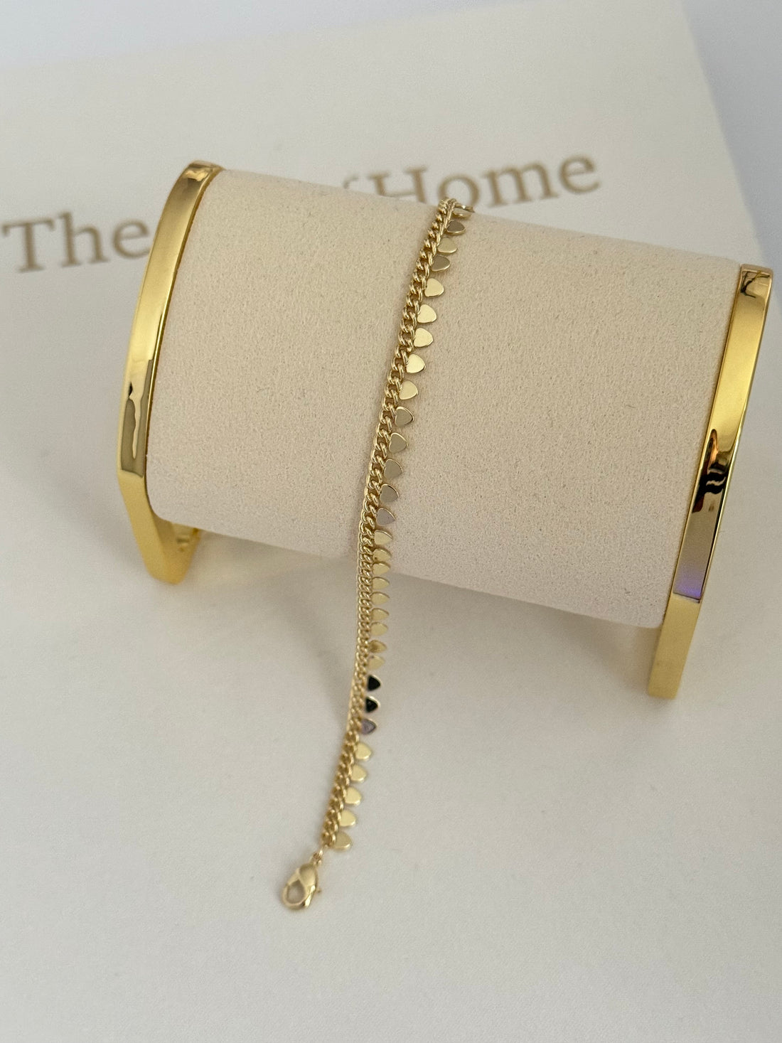 VİONNA KALP DETAYLI GOLD BİLEKLİK