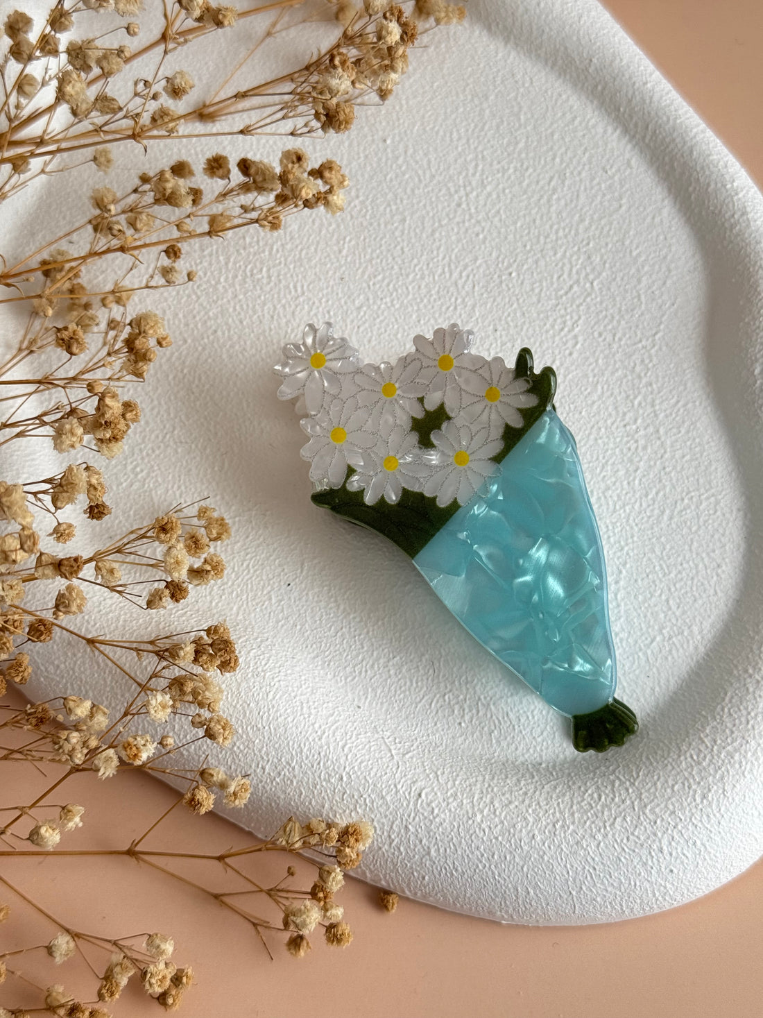 İTHAL PAPATYA BUKETİ MODELLİ MANDAL TOKA