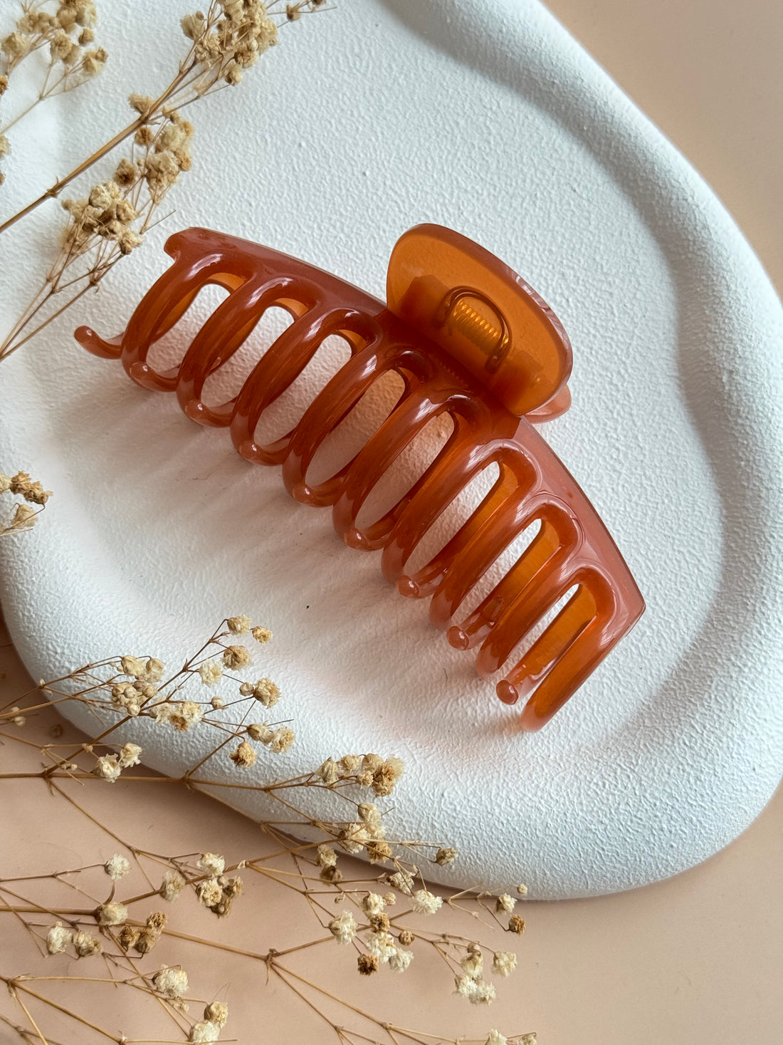 İTHAL KIRILMAZ GARANTİLİ TURUNCU AKRİLİK MANDAL TOKA