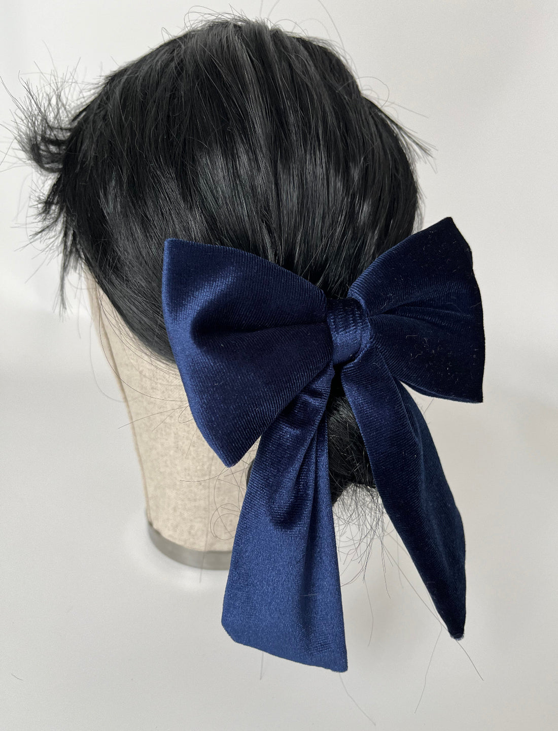 LACİVERT KADİFE FİYONK TOKA