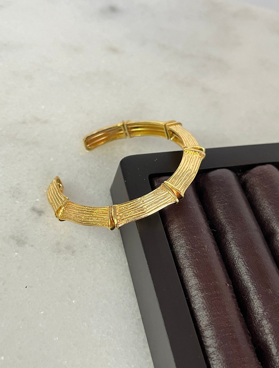 MİHRİ DETAYLI ALTIN KAPLAMA AYARLANABİLİR GOLD KELEPÇE BİLEKLİK