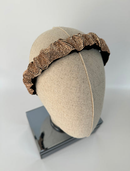 EFRUZ İTHAL BÜZGÜLÜ BRONZ KRİSTAL TAŞLI TAÇ