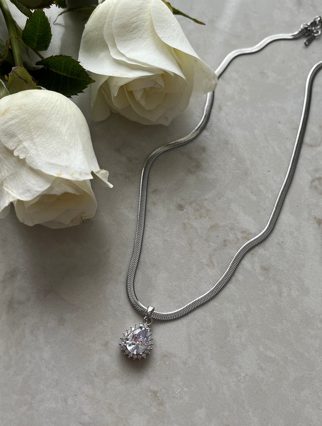 MAHRUZE İTALYAN ZİNCİR SİLVER ÇELİK KOLYE