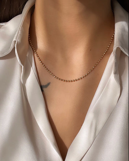 İTHAL DORİKA ROSE GOLD ÇELİK KOLYE