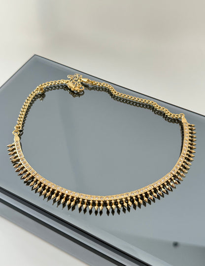 İTHAL OK DETAYLI GOLD KOLYE