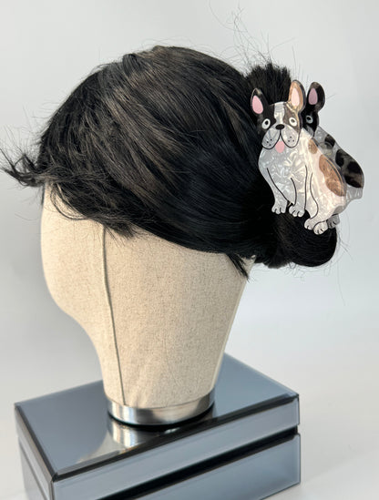 İTHAL KÖPEK DESENLİ KEMİK MANDAL TOKA