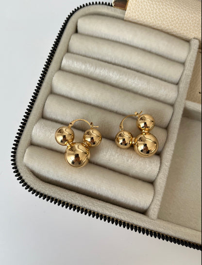 İTHAL MİCKEY MOUSE BÜYÜK BOY GOLD KÜPE