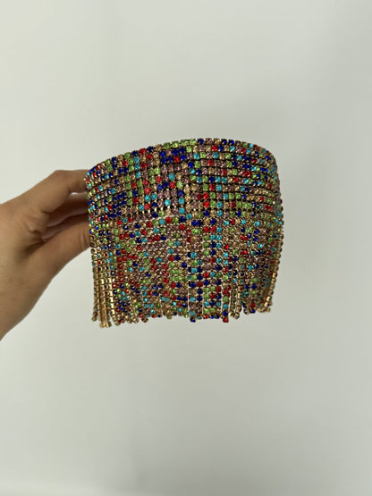 EARTHA İTHAL TASARIM RENKLİ TAŞLI KAHKÜLLÜ KINA TAÇ