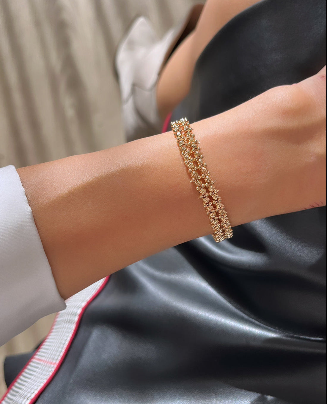 İTHAL YAYLI DORİKA GOLD KELEPÇE BİLEZİK