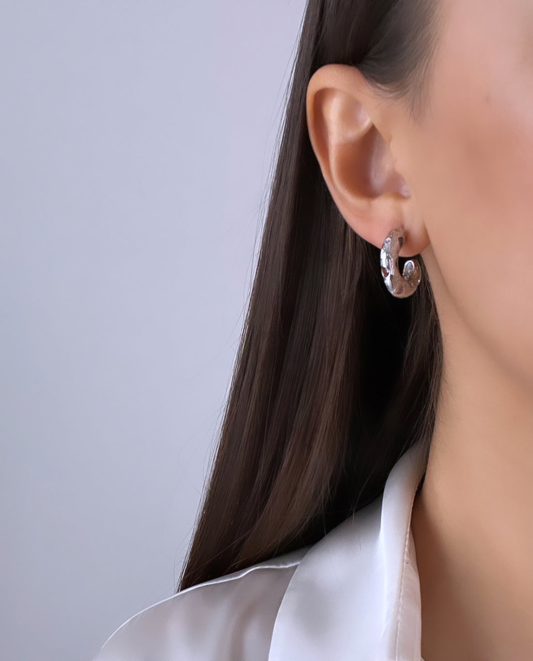 RENKLİ TAŞLI SİLVER HALKA KÜPE