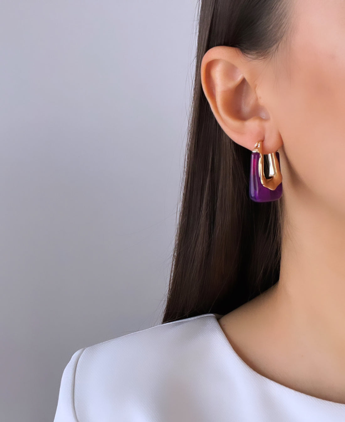 İTHAL MOR KEMİK KÜPE